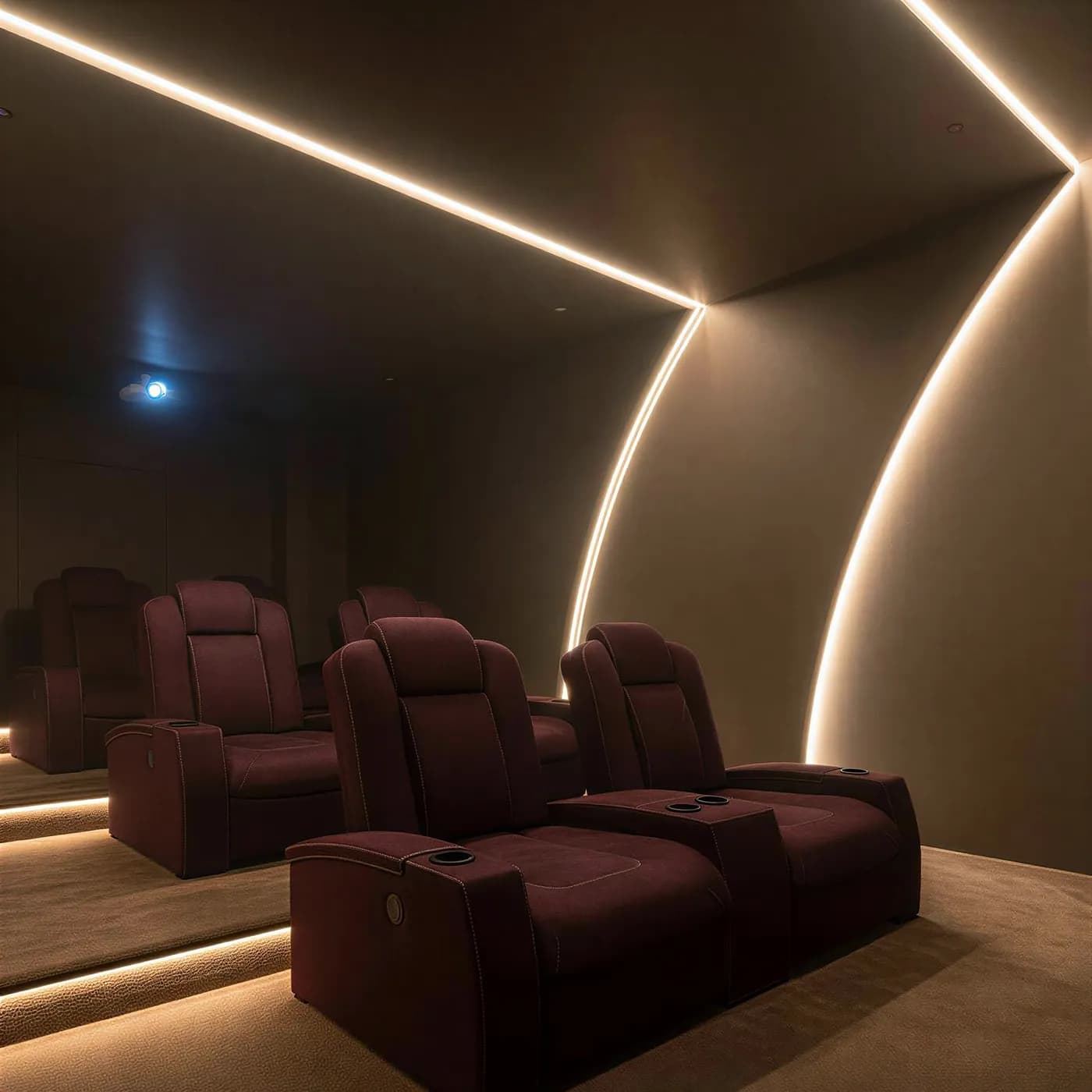 Indoor cinema at HOLM One