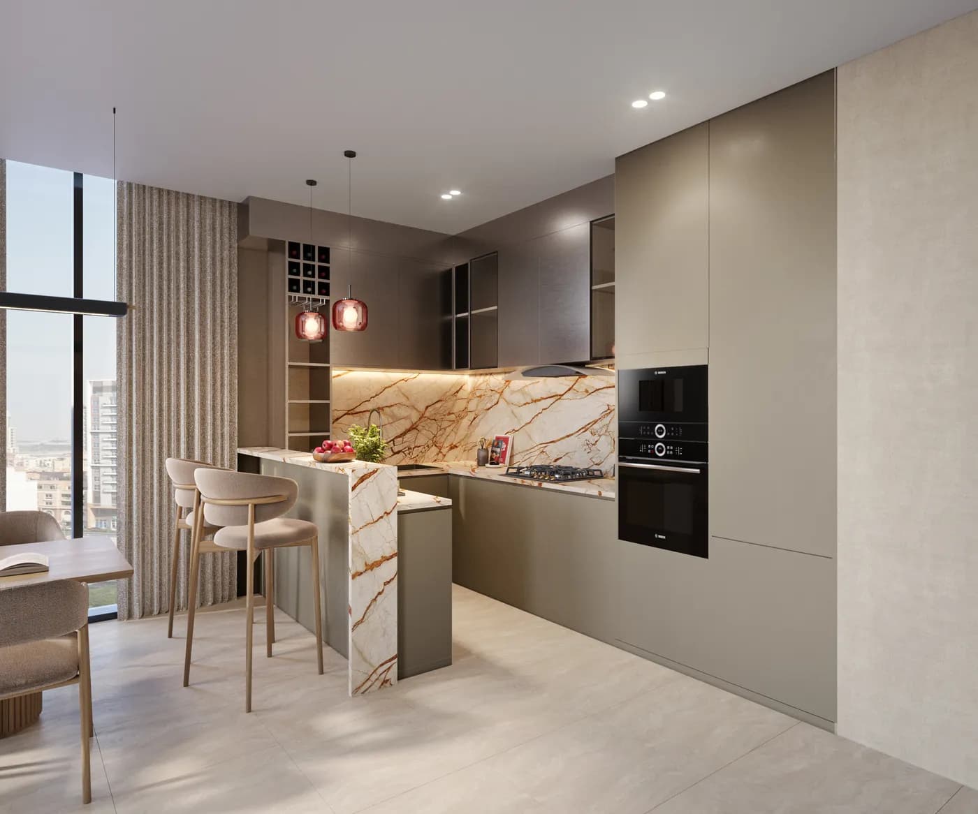 Kitchen at HOLM One